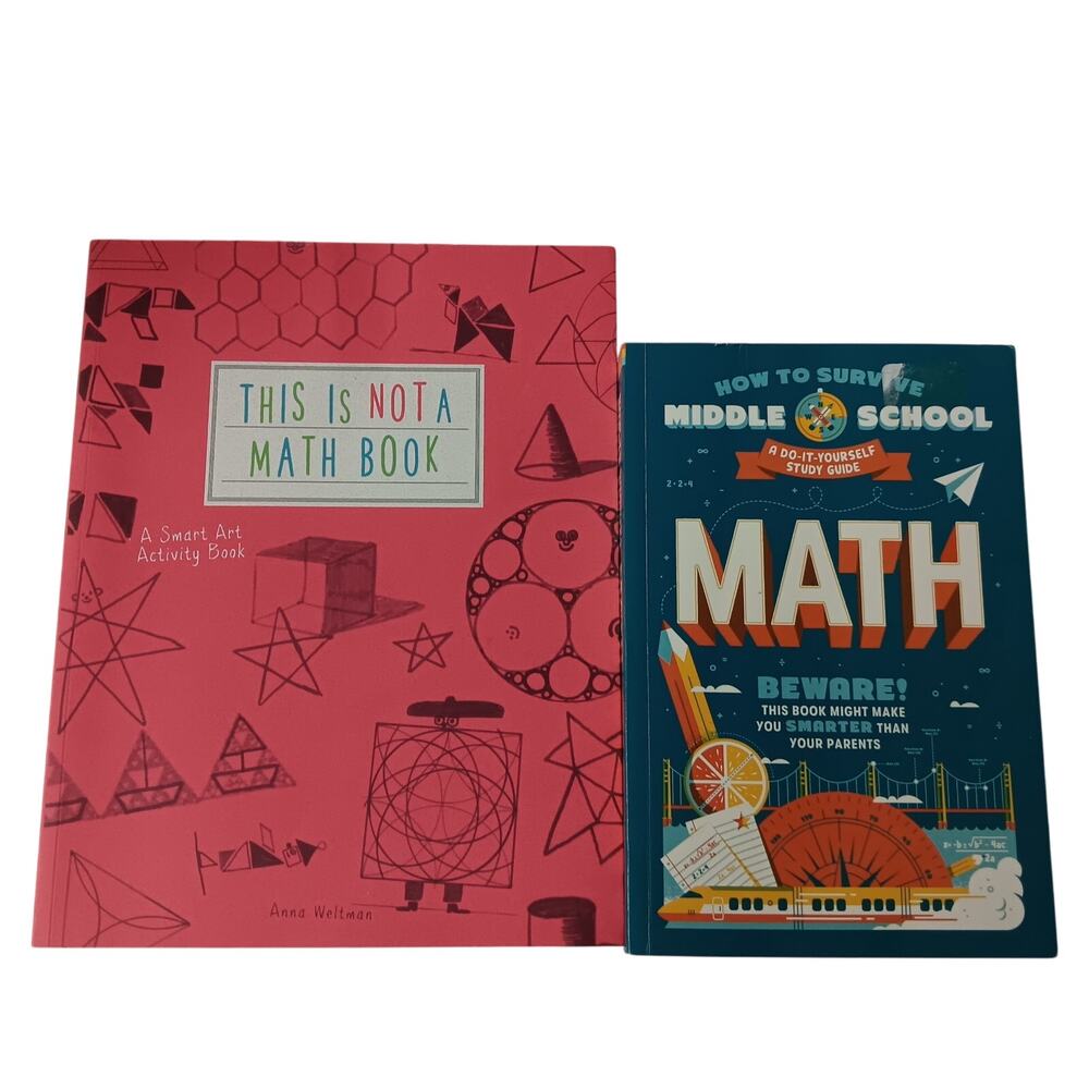 Middle School Math Books Fun Math Bundle‎ of two Books
